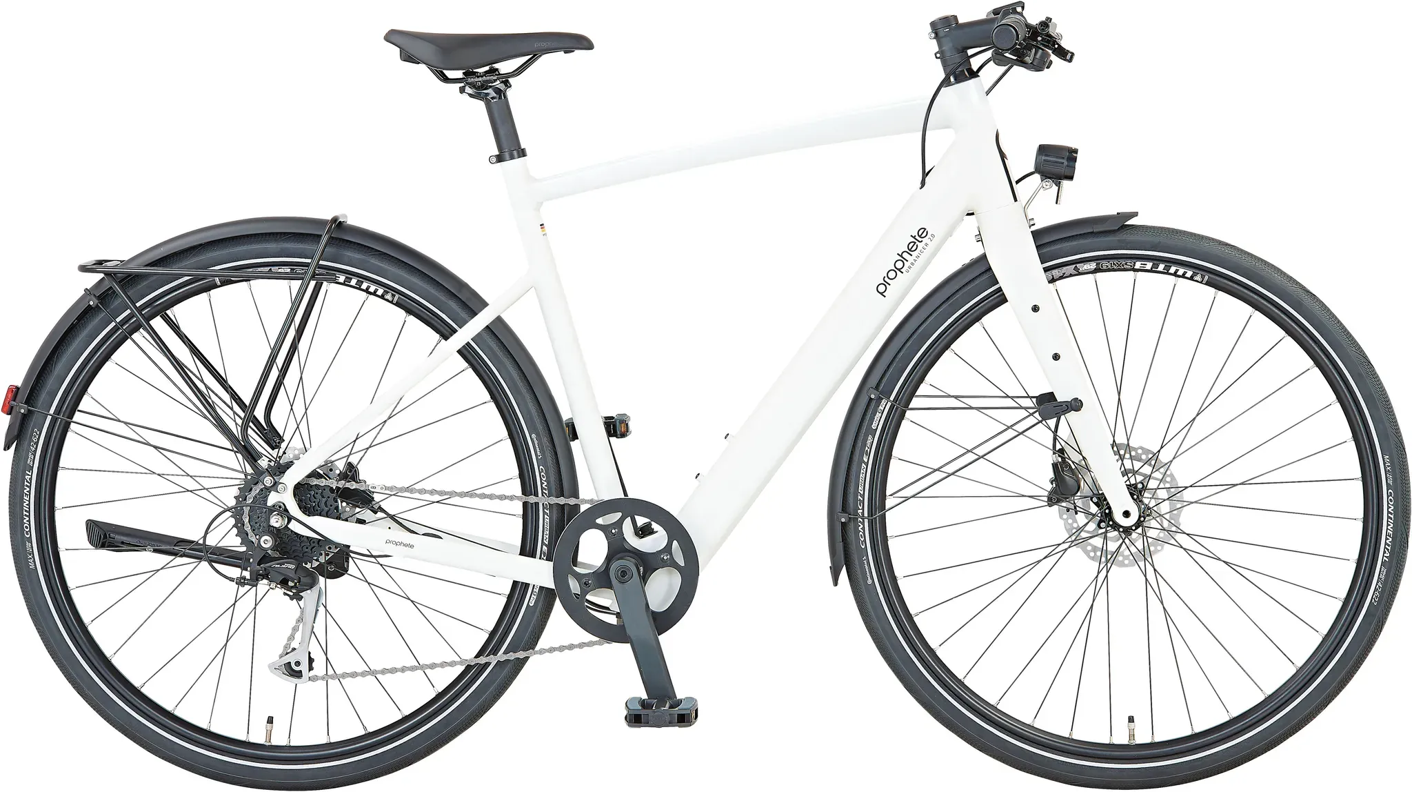 E-Bike PROPHETE "Urbanicer 2.0" E-Bikes Gr. 53 cm, 28 Zoll (71,12 cm), weiß E-Bikes Pedelec