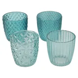 Boltze Windlicht Marilu Glas Türkis