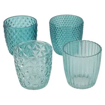 Boltze Windlicht Marilu Glas Türkis