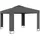 vidaXL Pavillon mit Doppeldach 3 x 3 m Anthrazit