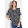 GOLDNER Schlupfbluse Elegantes Halbarm Blusenshirt blau 22