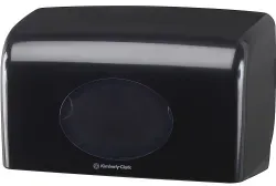 Kimberly-Clark Aquarius Toilettenpapier- Spender, schwarz 7191 , Maße: 18 x 29,8 x 12,8 cm