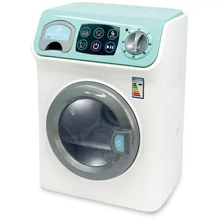 ODS, Maisonelle, 44154, digitale Waschmaschine mit Touchscreen, Lichtern und Geräuschen, weiß, wassergrün