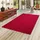 Snapstyle Feinschlingen Velour Teppich Strong Rot, 100x100cm