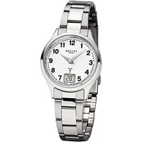 Regent Damen-Armbanduhr silber Analog-Digital FR-193 Edelstahl-Armband URFR193