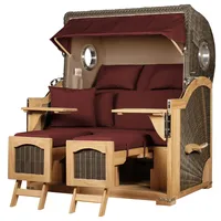 Mr. Deko bene living Strandkorb Komplettset Ammersee Grande XL