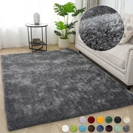 Bruno Banani Teppich BRUNO BANANI "Dana Teppich, besonders weich und kuschelig, Kundenliebling" Gr. 1, grau, B:60cm H:30mm L:90cm, Kunstfaser, Teppiche, Teppich, uni, Mikrofaser Teppiche, Wohnzimmer, Schlafzimmer, Esszimmer, Topseller