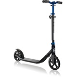 Globber Scooter ONE NL Duo, Blau, Schwarz, Metall, 49x111x96 cm, Hinterrad-Reibungsbremse, höhenverstellbarer Lenker mit Schnellspanner, Schnellklappmechanismus, weiche Griffe, Antirutsch-Trittbrett Bremse, faltbarer Lenker, ABEC-7-Kugellager, Outdoor