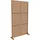casa.pro Trennwand Kekan 180 x 90 cm Braun Stahl