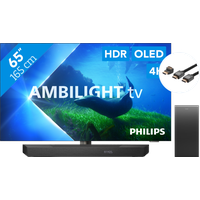 Philips 65OLED808 - Ambilight (2023) + Soundbar + HDMI-Kabel