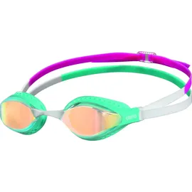 Arena Unisex Wettkampf Schwimmbrille Airspeed Mirror, - YELLOW Copper-turquoise-multi