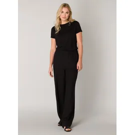 Base Level Yul Leinenhose lässig geschnitten Schwarz 38