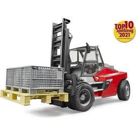 Bruder Linde HT160 Stapler mit Palette, 3 Boxen