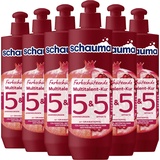 SCHAUMA 5&5 Farbschützende Multitalent-Kur (6 x 300 ml), Haarmaske repariert das Haar intensiv, Haarkur für Farbschutz & Splissversiegelung, für coloriertes, getöntes oder gesträhntes Haar