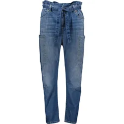 Weite Jeans PLEASE JEANS, Damen, Gr. XS (34), N-Gr, blau (bludenim), Denim/Jeans, Obermaterial: 98% Baumwolle, 2% Elasthan, casual, weit, Jeans