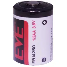 Eve ER14250 bobbin cell 1/2AA Rundzelle Lithium-Thionylchlorid 3,6V 1200mAh