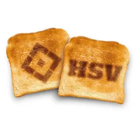 Hamburger SV HSV Toaster Edelstahl", - Silber