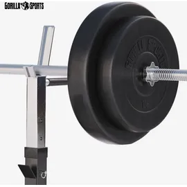 Gorilla Sports Hantelbank Schwarz/Weiß