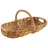 Kobolo Erntekorb Rattankorb Henkelkorb geflochtenes Rattan 35 x 58 x 0 cm braun