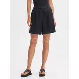 Opus Leinen-Shorts in Schwarz - 36