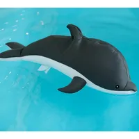 Westmann Stoff Schwimmtier Delfin | Grau | 40x102x36 cm