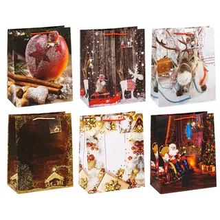 TSI 12 TSI Geschenktüten Weihnachten Serie 11 Motiv sortiert 26,0 x 32,0 cm