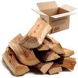 Home Profis® Brennholz 100% BUCHE 25cm (10kg) – Kaminholz absolut trocken | Ofenfertiges Stammholz für Kamin | Feuerholz für Lagerfeuer und Ofen