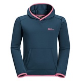 Jack Wolfskin Active Hoody K Kapuzenpullover, Dark sea, 140