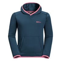 Jack Wolfskin Active Hoody K Kapuzenpullover, Dark sea, 140