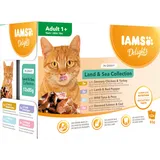 Iams Delights Adult in Sauce Land & Sea Mix 12 x 85 g