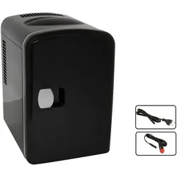 Mini K ̧hlschrank Deski schwarz 4 Liter k ̧hlt und heizt 12V/220V tragbar