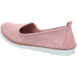 Andrea Conti Damen Slipper 0027449 Ballerina Mokassins bequem flexibel trendy, Größe:41 EU, Farbe:Rosa
