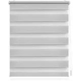 Lichtblick Duo Rollo / Doppelrollo Klemmfix 80 x 200 cm grau