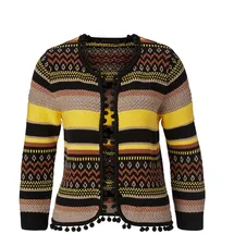 CREATION L Strickjacke in Bunt-Muster 48