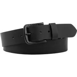 Ledergürtel LEVI'S "SEINE METAL GÜRTEL", Damen, Gr. 105, schwarz, Leder, unifarben, casual,modisch, Gürtel, ADLER POINT METAL BELT