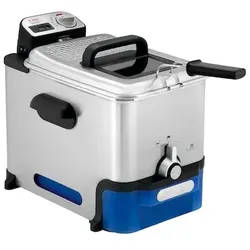 Tefal FR8040 Oleoclean Pro Inox & Design Fritteuse Edelstahl/Schwarz