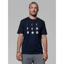 wat? APPAREL T-Shirt Moonphases in Dunkelblau | Gr.: 46