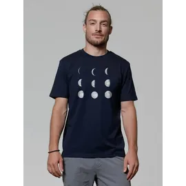 wat? APPAREL T-Shirt Moonphases in Dunkelblau | Gr.: 46
