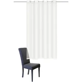 HOMEbasics Dolly Ösen 140 x 225 cm Transparent/Weiß 1 St