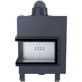 ThermoFlux Kamineinsatz TFD7-KEL | Eckscheibe links, Klapptür | 7  kW