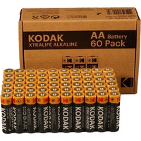 Kodak Xtralife alkaline AA, battery (60 pack) (30422636)
