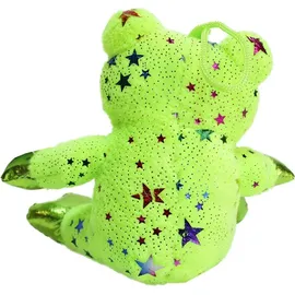 BEMIRO Frosch Plüschtier klein "Fritz" mit Glitzersternen - ca. 12 cm