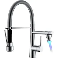 Timaco LED Wasserhahn Küche Chrom