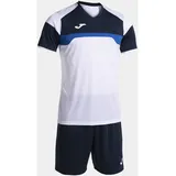 Joma Danubio III Kurzarm-set - White / Navy - 9-10 Jahre