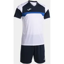 Joma Danubio III Kurzarm-set - White / Navy - 9-10 Jahre
