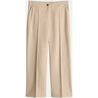 Opus Melane Soft Verkürzte City Hose Beige 38