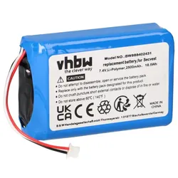Akku passend für FUBT50000 ABUS Secvest 7.4V Li-Polymer 2500mAh
