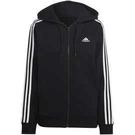 Adidas Essentials 3-Streifen French Terry Regular Kapuzenjacke Black / White XL