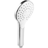 Cornat Handbrause "Teramo" - 120 mm Kopfdurchmesser - verchromt - 3 Strahlarten: Normal-, Soft- & Massagestrahl - Anti-Kalk & Wasserspareinsatz / ECO-Brausekopf für Dusche & Badewanne / TECB3423