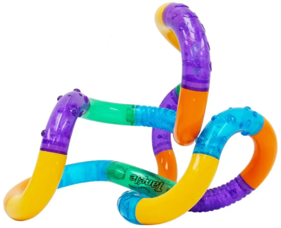 Tangle Original Fidget-Spielzeug Sensorik bunt Kunststoff - ab 3 Jahren, taktil, fördert Feinmotorik und Achtsamkeit